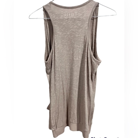 Womens Decree Open Sleeveless Ruffle Cardigan with pockets Size Medium Boho Chic - Picture 3 of 6